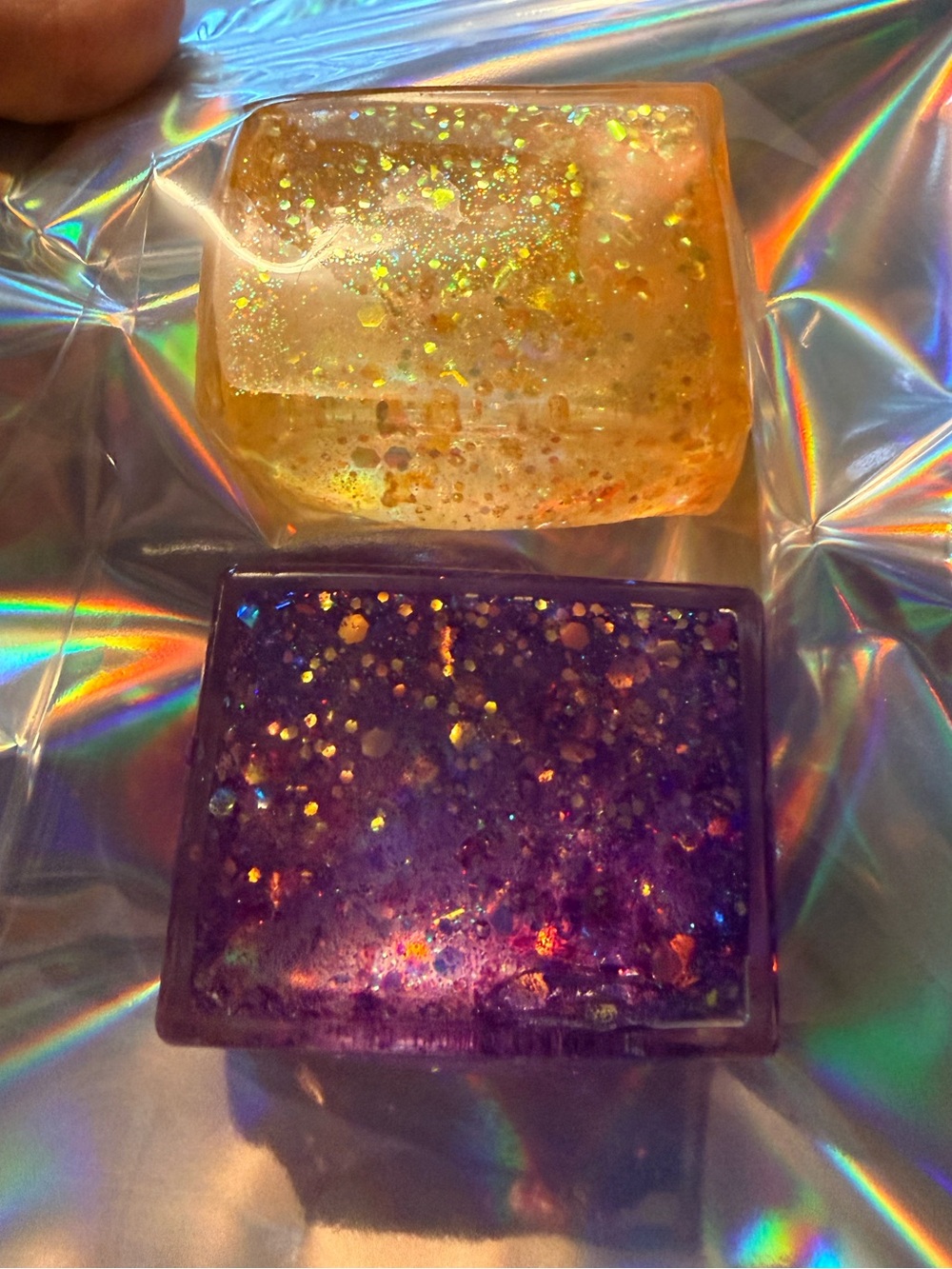 Sugar Squish Cube- Glitter/Sparkle Sugar Squishy